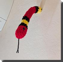 [ Another crochet kingsnake ... ]
